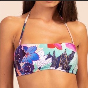 TRINA TURK OPULENT OASIS BANDEAU BIKINI TOP